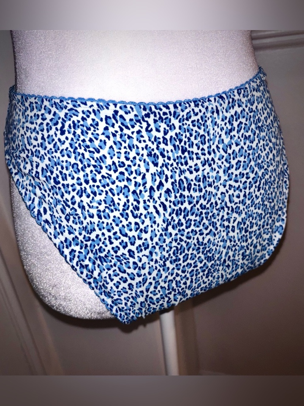 NWT 🌀🩵 VS PINK Blue Leopard Bikini Set - Picture 9 of 15